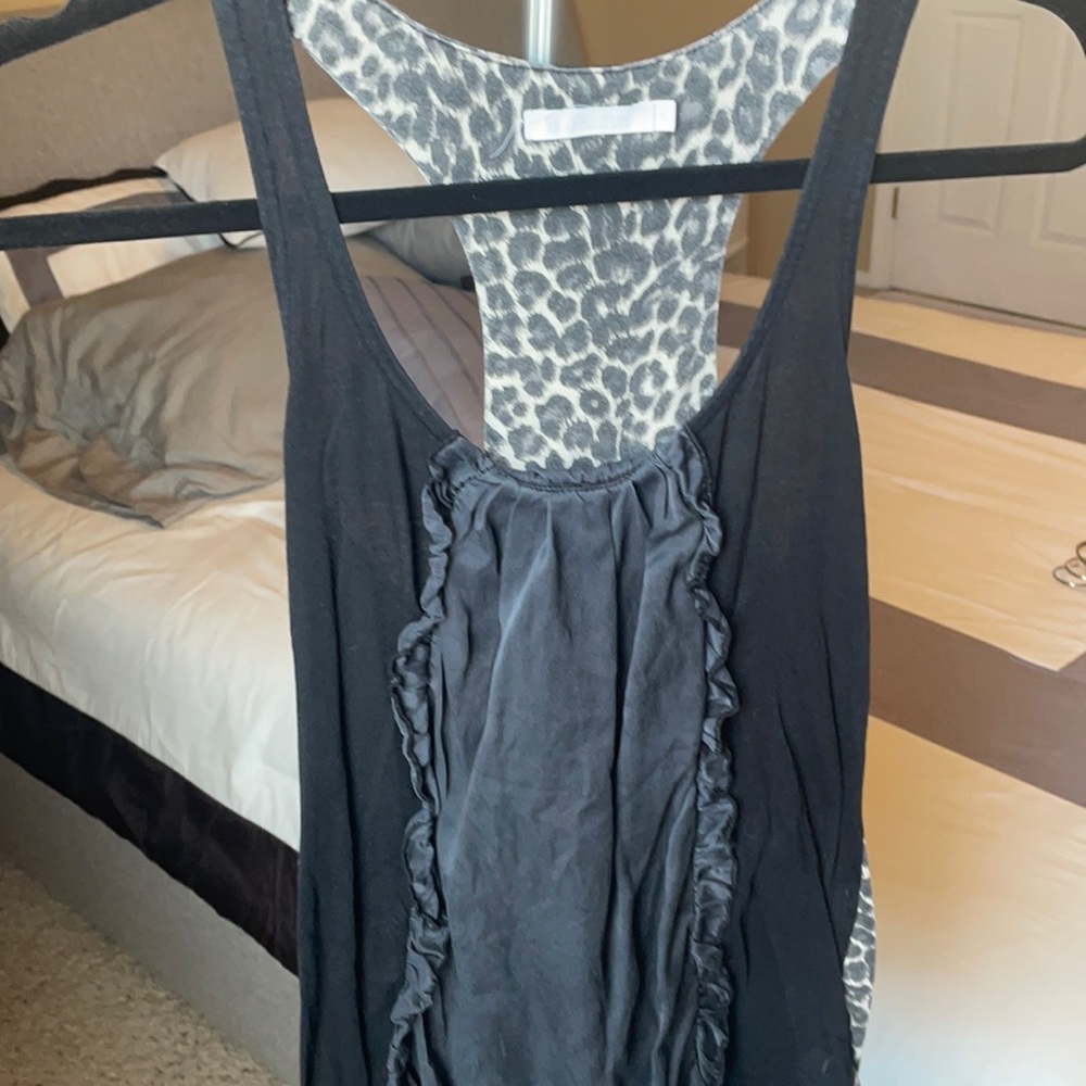 Adorable racer back tank, cotton/silk, hand wash
